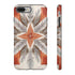 Silver Feather Compass - Impact Resistant Phone Case